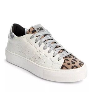 P448 Thea Platform Leopard Print You Can Surf Later Low Top Sneakers Size 41